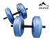 OILEUS Water Filled Travel Dumbbells - Portable, Adjustable Dumbbells with Extended Handle - Perfect Workout Equipment for Body Building Strength Training (Set of 2)
