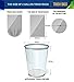 4 Gallon Trash Bags,Small Garbage Bags Kitchen Trash Bags for Bathroom Office Home(Black & Sliver)