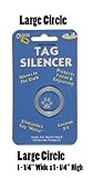 Quick Tag Large Round Circle Shaped Pet Tag Silencer 1pc