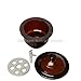 Deschem 300mm,Amber Glass Vacuum Desiccator Jar,ID=30cm,Lab Brown Drying Dryer,Lid W/Vacuum