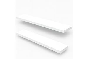 NhuMoonVN Medicine Cabinet Replacement Shelves, Wooden Bathroom Shelves, Compatible with Wall Mounted & Hanging Medicine Cabinets in Bathroom, Living Room, Kitchen (2, 13.5 inch)