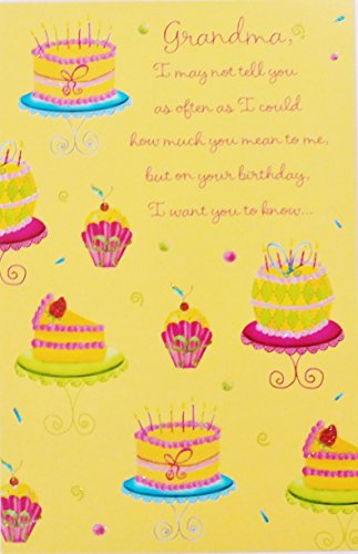 Happy Birthday Grandma Greeting Card - 