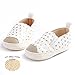 Meckior Save Beautiful Toddler Baby Girls Boys Shoes Infant First Walkers Sneakers (6-12 Months, White)