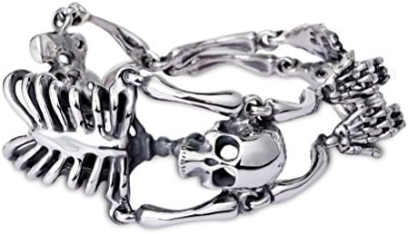 UGE Distinctive Fashion Domineering Modelling Titanium Steel Men' s Bracelet (Skull Skeleton)