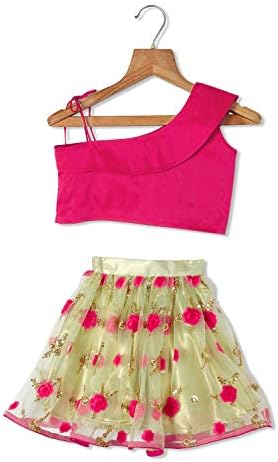 Urban Vogue Pink Crop Top Mini Skirt U-26