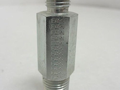 Eaton Aeroquip 202113-4-4S Male Long Connector, Male 37 Degree JIC, Male Pipe Thread, JIC 37 Degree & NPT End Types, Carbon Steel, 1/4 JIC(m) x 1/4 NPT(m) End Size, 1/4" Tube OD, 1/4" Male Pipe Size, 2.25" Length