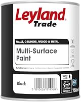 Leyland Trade Multi Surface Paint Black 750ml Interior Wood Metal Plaster Brick view 2
