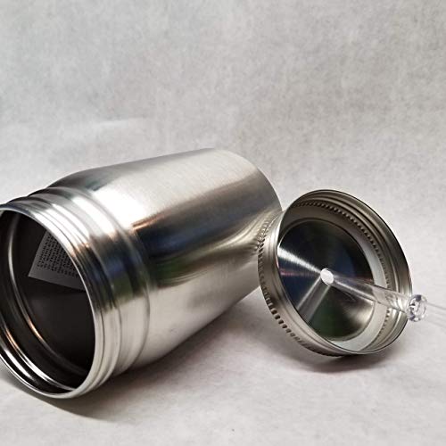 Stainless Steel Travel Mug Glitter Mason Jar - Unicorn - Gift - Thumbnail 6
