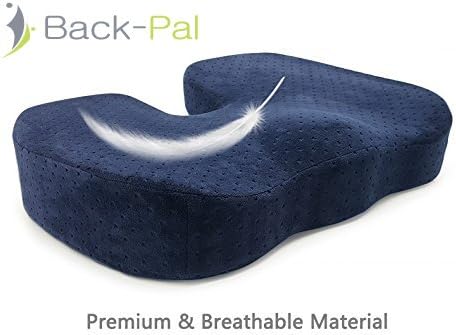 Back-Pal Memory Foam Seat Cushion for Office Chairs, Cars, Wheelchairs - Comfortable High Density Foam for Sciatica and Back Pain Relief-Clear out sale!