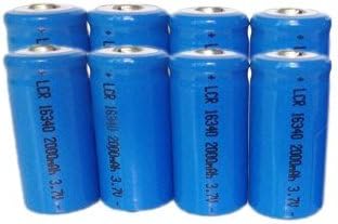 Ponnky 8 x 2000mah 3.7v Cr123a 16340 Li-ion Rechargeable Battery