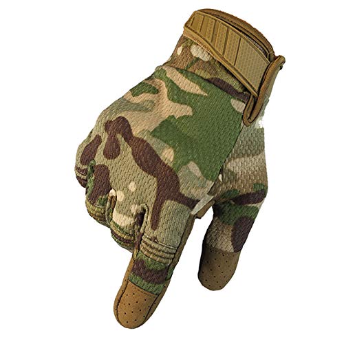 Military Ba Sure Grip Palms Archery Hunting-Dark Camo L