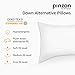 Amazon Brand – Pinzon Down Alternative Pillow - Medium Density for Back Sleepers, Standard