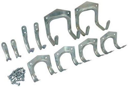 10PC SINGLE & DUAL SHED HOOK SET GARAGE LADDER BIKE BICYCLE TOOL HOLDER HANGER