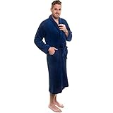 Ross Michaels Mens Plush Shawl Collar Kimono Bathrobe Robe