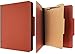 Pendaflex Pressboard Classification File Folder with Metal Fasteners, Letter Size, 1 Divider 4 Sections, 2 inch Expansion, Red - 10 Pack (27992)