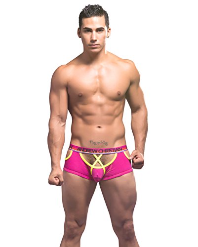 Almost Naked Dare Boxer, Fuchsia, Medium - Thumbnail 4