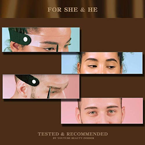 Eyebrow Stencil Kit 12 Arched Eyebrow Stencil Head Straps with