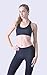 Queenie Ke Women's Medium Support Hand-Knited Nest Back Sport Fast Lane Bra Size L Color Black Pro