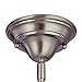 Design Classics 6-Inch Hanging Schoolhouse Mini-Pendant Light in Satin Nickel Finish