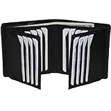 Bifold Business Credit Card Case Leather Wallet #2192CF