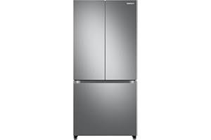 Samsung 17.5 cu. ft. Smart Counter Depth 3-Door French Door Refrigerator, Stainless Steel, RF18A5101SR/AA