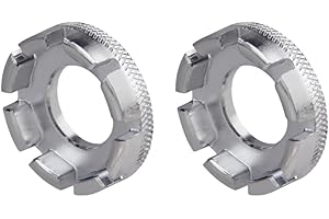 WHTCHSU 2 Pack Spoke Wrench, Hard Steel 8 Way Bike Rim Truing Tool for Adjust Bicycle Wheel Tension