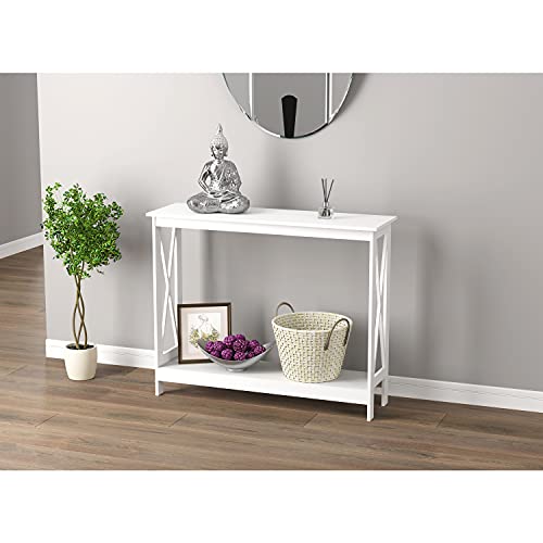 Safdie & Co. Console Table, White Pricepulse
