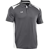 Under Armour Men's Team Colorblock Polo, Graphite/White, Medium