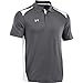 Under Armour Men's Team Colorblock Polo, Graphite/White, Medium