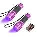 EverBrite Black Light, UV Blacklight Flashlights 2-pack, 12 LEDs 395nm, 3 Free AAA Batteries, for Pets Urine and Stains Detector 6 Batteries Included Purple primary