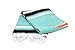 Open Road Goods Heavyweight Mexican Blanket - Mint | Mexican Diamond Yoga Blanket - Extra Thick Serape with Stripes - Mint