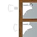 Magnetic Child Locks by BabeeSafe - UNIQUE INSTALLATION ASSISTANT - No Screws or Tools Needed (4 Locks + 1 Key + Installation Assistant) Baby locks for Cabinets and Drawers.
