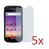 eTECH Collection 5 Pack of Crystal Clear Screen Protectors for Samsung Galaxy S Blaze 4G SGH-T769 AT&T, T-Mobile, Sprint, Verizon -- Free Shipping from USA