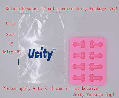 Ucity 2 Pcs Funny Ice Cube Tray Silicone Candy Chocolate Mold Soap Maker for Bachelorette Party Favors by Ucity