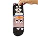 V28® Women's Cute Owl Various Pattern Mixed Color Soft Socks (One Size, 5 Mixed Dogs)