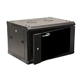 NavePoint 6U Wall Mount Network Server 19 Inch IT Cabinet Rack Enclosure Glass Door Lock
