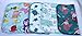 1 Ply Printed Flannel Washable, Mermaid and Friends Set Napkins 8x8 inches 5 Pack - Little Wipes (R) Flannel