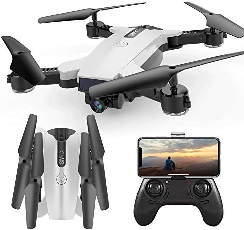 ERKEJI Drone Gravity induction Remote control foldable four-axis aircraft pneumatic fixed height toy aircraft 1080P Aerial photo real-time transmission WiFi FPV VR