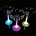 Flashing Panda Set of 4 8-oz LED Light Up Flashing Margarita Glasses