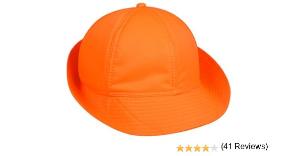 blaze orange ear flap cap
