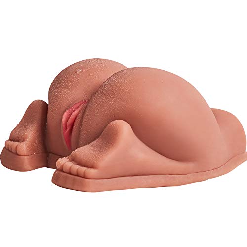 Einkyou 5.07Pounds Lifelike Size Entiity Silicone Live Doll Full Size Women Body Torso - Realistic 3D Men Male Adult Toy with 2 Elastic Channels Realistic Shape Tan