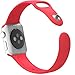 ISTYLE Apple Watch Band, Soft Silicone Replacement Sport Band TPU iWatch Strap for Apple Watch - 38mm TPU Red
