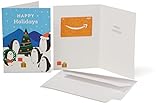 Amazon.com $10 Gift Card in a Greeting Card (Holiday Penguins)