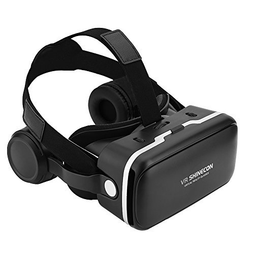 VR Headset, 3D Glasses Virtual Reality Headset for VR Games & 3D Movies, Fit for 3.5"-6.0" and Android Smartphones