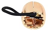 FOONEE Elastic Cuff Wrap Hair Styling Ring Mirror Metal Ponytail Holder,Gold