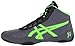 ASICS Men's JB Elite V2.0 Wrestling Shoe, Granite/Green Gecko/Black, 8.5 M US