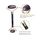 Amethyst Roller by Esmee Luxury Facial Massager Stone Roller Purple Jade Roller Real and Natural Amethyst Crystal Anti-aging Face Slimming and Depuffing Beauty Tool for Face and Eyes