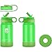 Summit Kids 14 oz Water Bottles, Insulated Stainless Steel Metal Bottle, Silicone Sleeve, BPA Free Plastic Cap & Straw Lid, Use as Travel Tumbler, Toddler Cup, or Kid Canteen for Boys & Girls