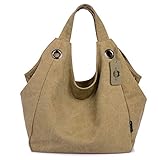 KISS GOLD(TM) Women's Simple Style Vintage Canvas Totes Hobo Bag