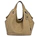 KISS GOLD(TM) Women's Simple Style Vintage Canvas Totes Hobo Bag
